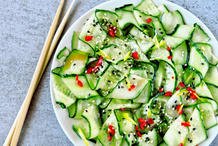 komkommersalade met chili